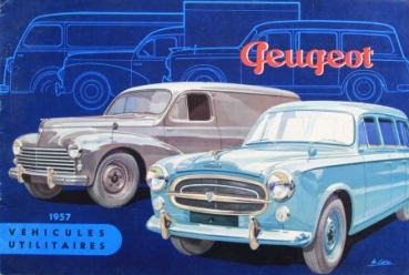 Peugeot 403 - 203 Utilitaires Modelprogram 1955 Carbrochure (5734)